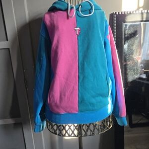 Teddy Fresh Pink and Blue Hoodie
